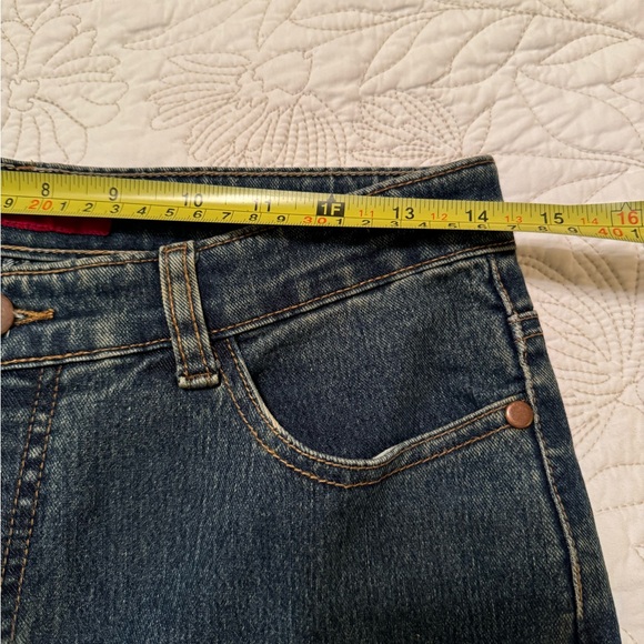 Vintage flared GoldName Jeans , French brand . embroidered with beading - Picture 9 of 11